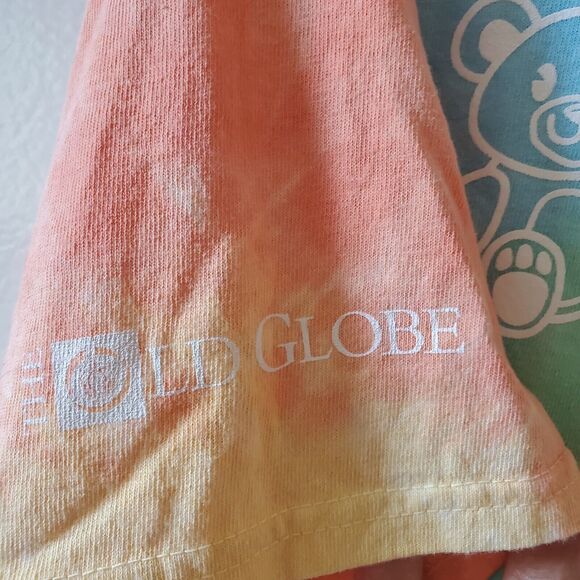 Tie Dyed T Shirt S Small Soft Pastel Old Globe Hair Psychedelic Teddy Bear - Picture 8 of 11